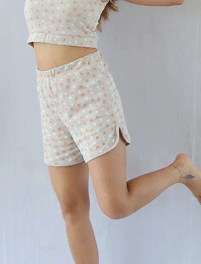 Grey Organic Cotton Shorts at Kamakhyaa by Wear Equal. This item is Casual Wear, Grey, lingerie, Organic, Organic Cotton, Prints, Regular Fit, Shorts, Womenswear