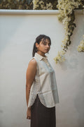 Halter Neck Blouse at Kamakhyaa by Lafaani. This item is 100% pure cotton, Casual Wear, Halter Neck Tops, Kora, Organic, Regular Fit, Solids, Sonder, Undyed and Unbleached, Womenswear