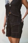 High Waist Shorts at Kamakhyaa by Lafaani. This item is 100% pure cotton, Black, Casual Wear, Natural with azo free dyes, Organic, Regular Fit, Shorts, Solids, Sonder, Womenswear