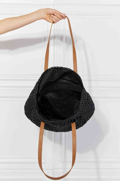 Justin Taylor C'est La Vie Crochet Handbag in Black at Kamakhyaa by Trendsi. This item is Bags, Justin Taylor, Ship from USA, Trendsi