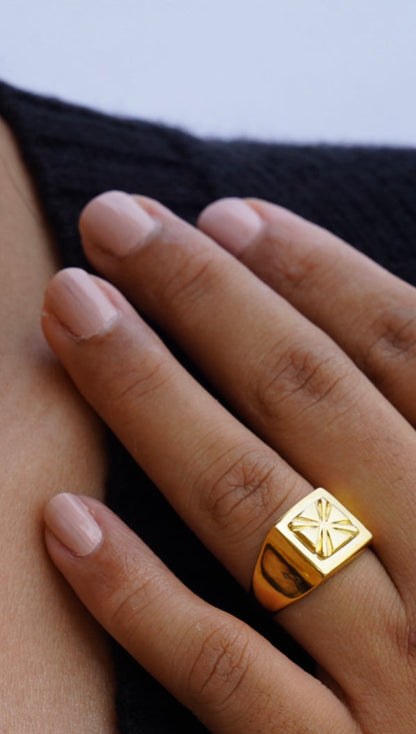 Khali Ring at Kamakhyaa by Edenek. This item is Brass, Fashion Jewellery, Free Size, Gold, Gold Plated, jewelry, Less than $50, Natural, Party Wear, Rings, Solids