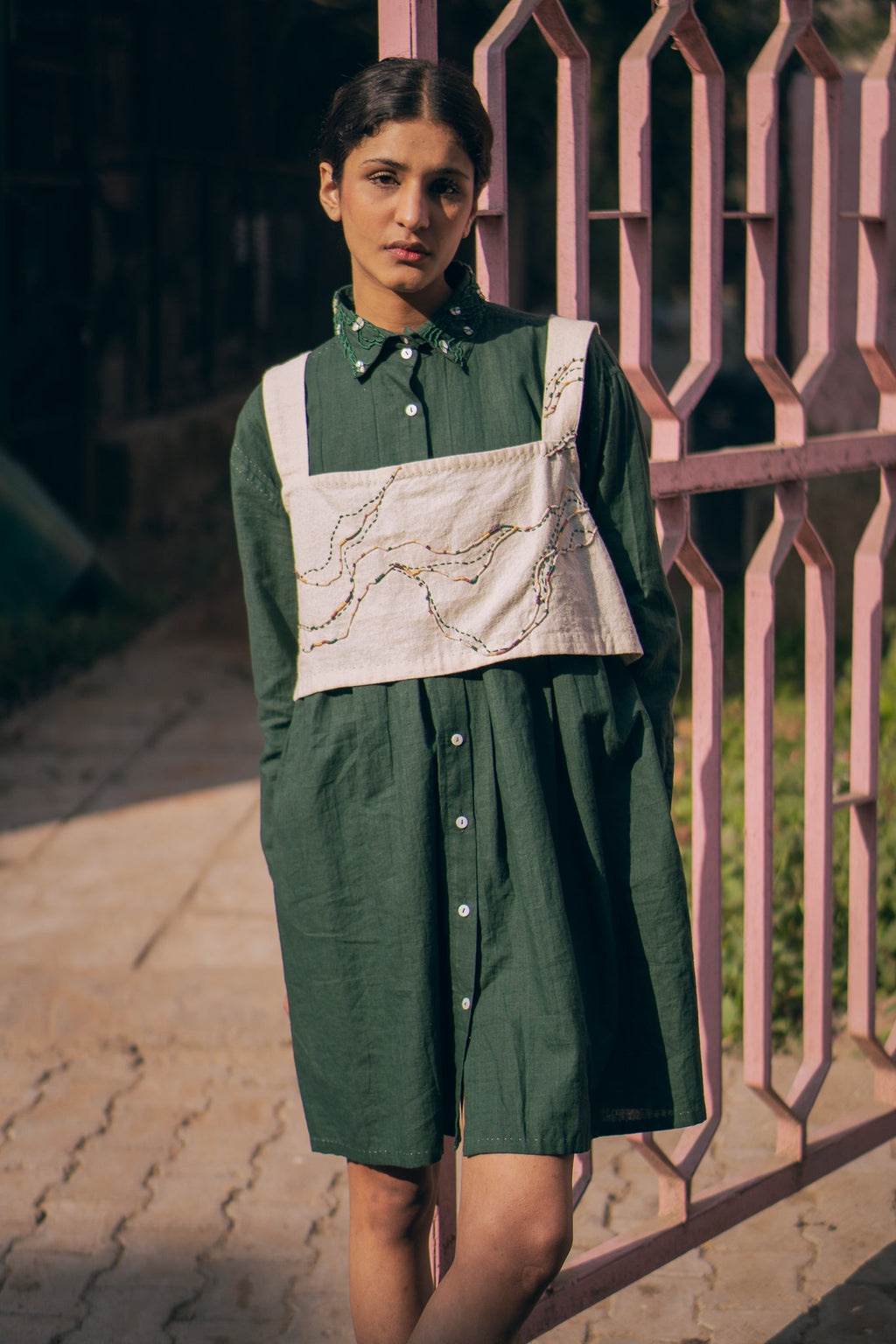 Kora Reversible Blouse at Kamakhyaa by Lafaani. This item is 100% pure cotton, Blouses, Casual Wear, Kora, Natural with azo free dyes, Organic, Regular Fit, Reversible, Rewind, Solids, Womenswear