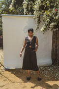Long Skirt at Kamakhyaa by Lafaani. This item is 100% pure cotton, Black, Casual Wear, Natural with azo free dyes, Organic, Regular Fit, Skirts, Solids, Sonder, Womenswear