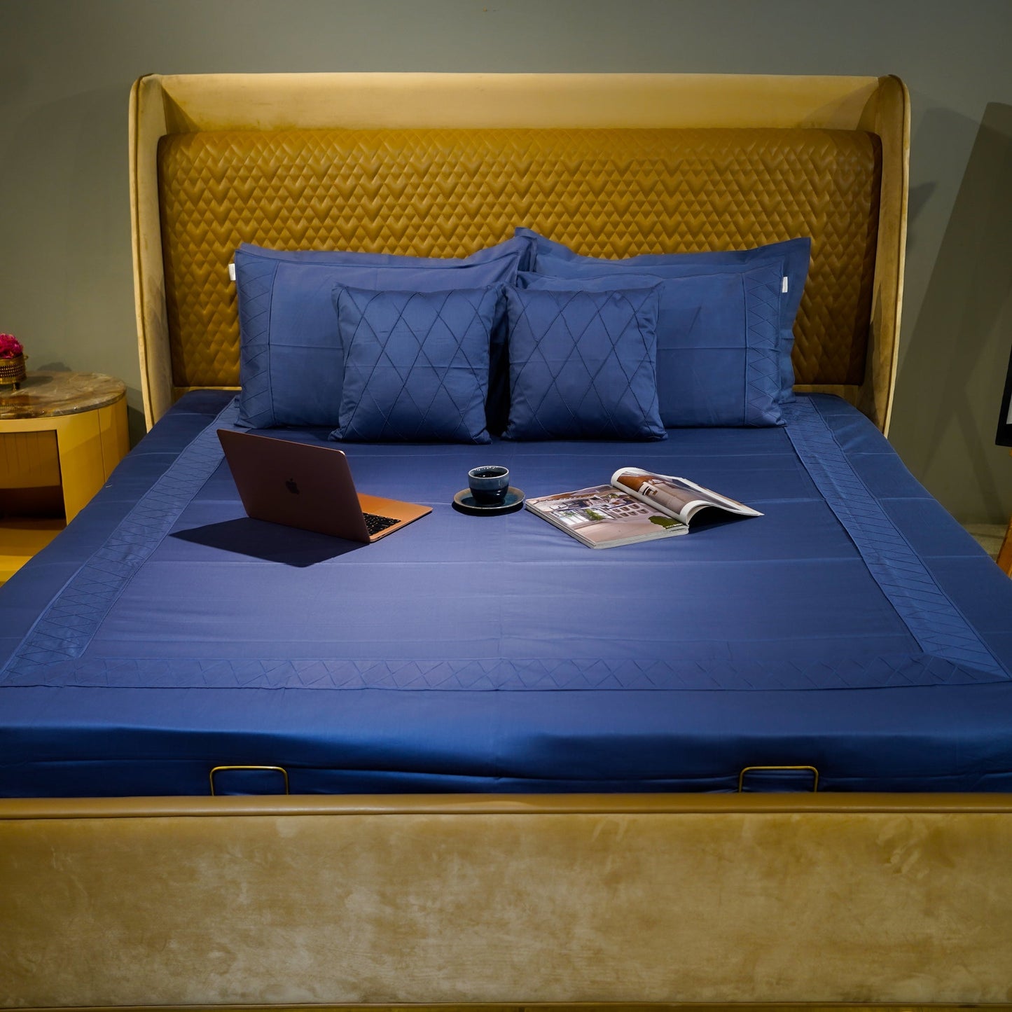 Majestic Sapphire Diamond Simplicity Set of 5 & 7 at Kamakhyaa by Aetherea. This item is Bed Sets, Home