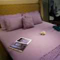 Misty Mauve Honeycomb Serenity Pillow Cover at Kamakhyaa by Aetherea. This item is 100% Cotton, 300 TC, 400 TC, 500 TC, Home, Pillow Cover, Plain, Solid