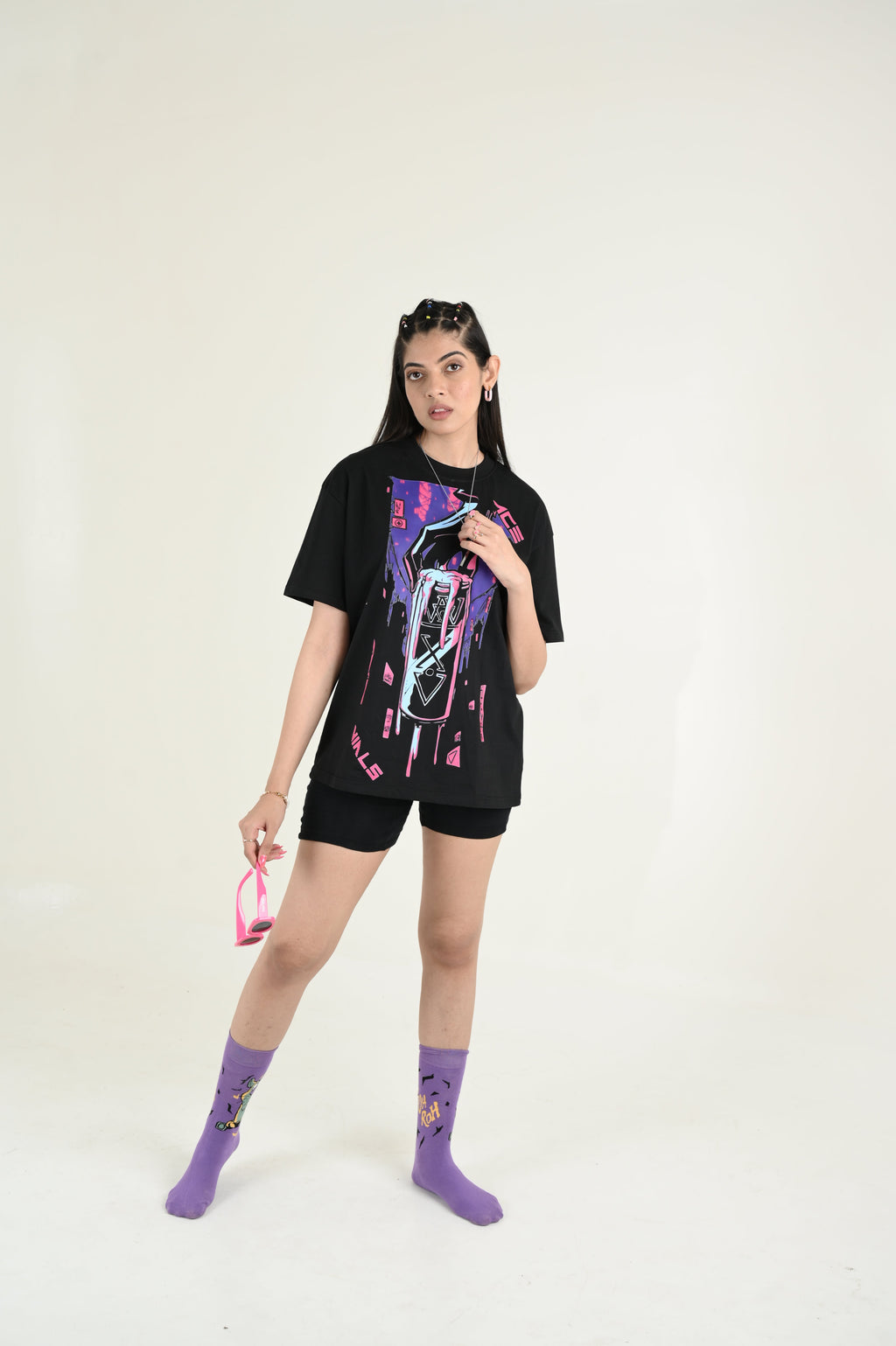 More vilas 100% Cotton Oversized Black T-shirt at Kamakhyaa by Unfussy. This item is 100% cotton, Black, Casual Wear, Organic, Oversized Fit, Printed, T-Shirts, Unfussy, Unisex, Womenswear