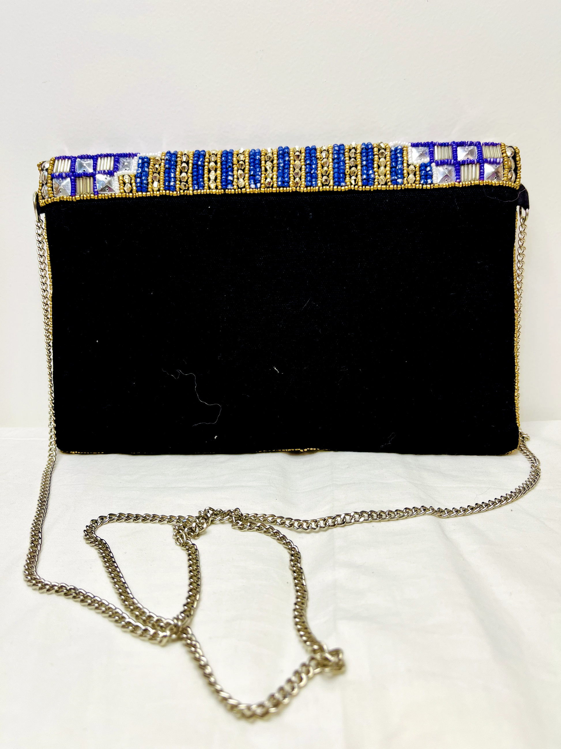 Multicolor Beaded Mirror Sling Bag at Kamakhyaa by Pre Loved. This item is Bags, Casual Wear, Mirror Work, Multicolor, Natural, Sling Bags