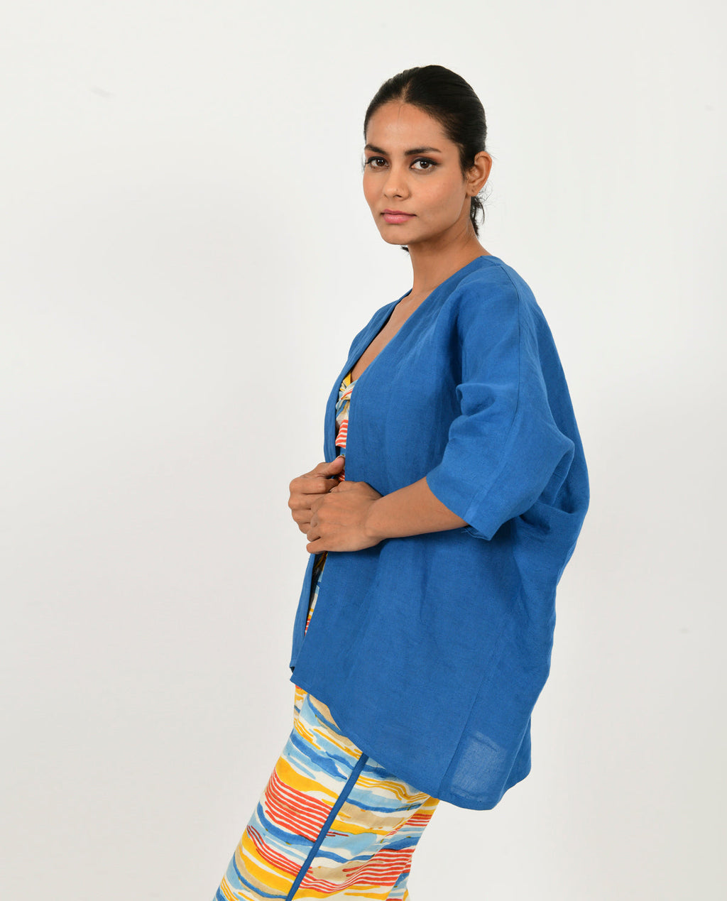 Multicolor Co-ord Set at Kamakhyaa by Rias Jaipur. This item is 100% Organic Cotton, Block Prints, Casual Wear, Co-ord Sets, Multicolor, Natural, Relaxed Fit, Scribble Prints, Travel Co-ords, Womenswear, Yaadein
