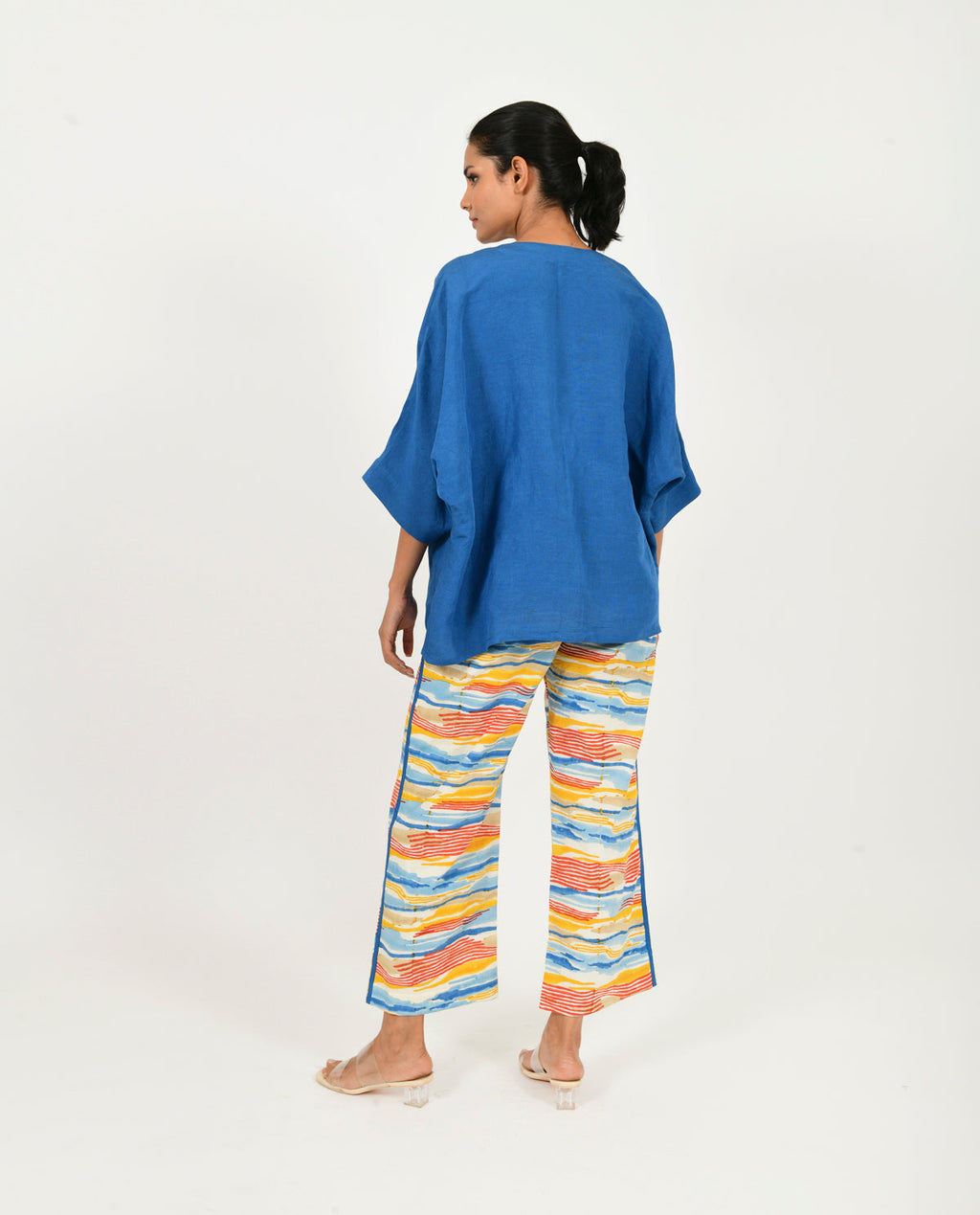 Multicolor Co-ord Set at Kamakhyaa by Rias Jaipur. This item is 100% Organic Cotton, Block Prints, Casual Wear, Co-ord Sets, Multicolor, Natural, Relaxed Fit, Scribble Prints, Travel Co-ords, Womenswear, Yaadein