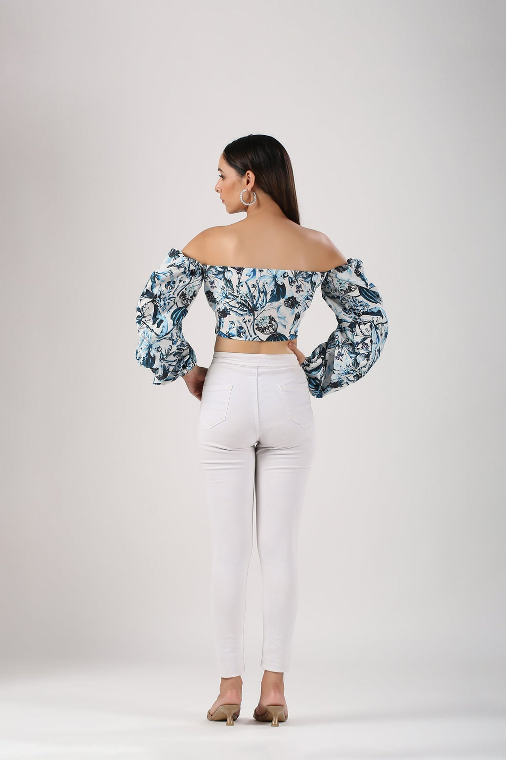 Multicolor Cotton Printed Top at Kamakhyaa by MOH-The Eternal Dhaga. This item is Cotton, Moh-The eternal Dhaga, Multicolor, Natural, Off-Shoulder Tops, Party Wear, Prints, Slim Fit, Womenswear