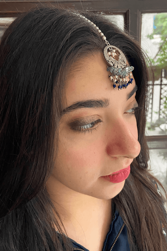 Multicolor Mangtika Matsya at Kamakhyaa by House Of Heer. This item is Alloy Metal, Festive Jewellery, Festive Wear, Free Size, Gemstone, jewelry, July Sale, July Sale 2023, Less than $50, Mangtikkas, Multicolor, Natural, Pearl, Solids, Wedding Gifts