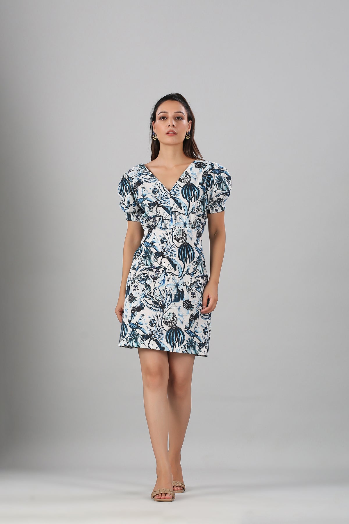 Multicolor Mini Dress at Kamakhyaa by MOH-The Eternal Dhaga. This item is Cotton, Mini Dresses, Moh-The eternal Dhaga, Multicolor, Natural, Prints, Resort Wear, Slim Fit, Womenswear