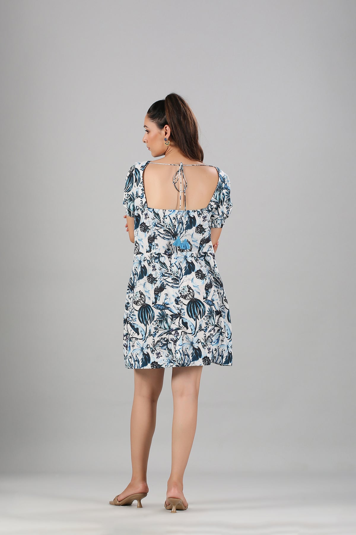 Multicolor Mini Dress at Kamakhyaa by MOH-The Eternal Dhaga. This item is Cotton, Mini Dresses, Moh-The eternal Dhaga, Multicolor, Natural, Prints, Resort Wear, Slim Fit, Womenswear