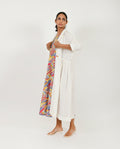 Multicolor Slip/Jacket Set at Kamakhyaa by Rias Jaipur. This item is Block Prints, Casual Wear, Dress Sets, Linen Blend, Multicolor, Natural, Relaxed Fit, Scribble Prints, Womenswear, Yaadein