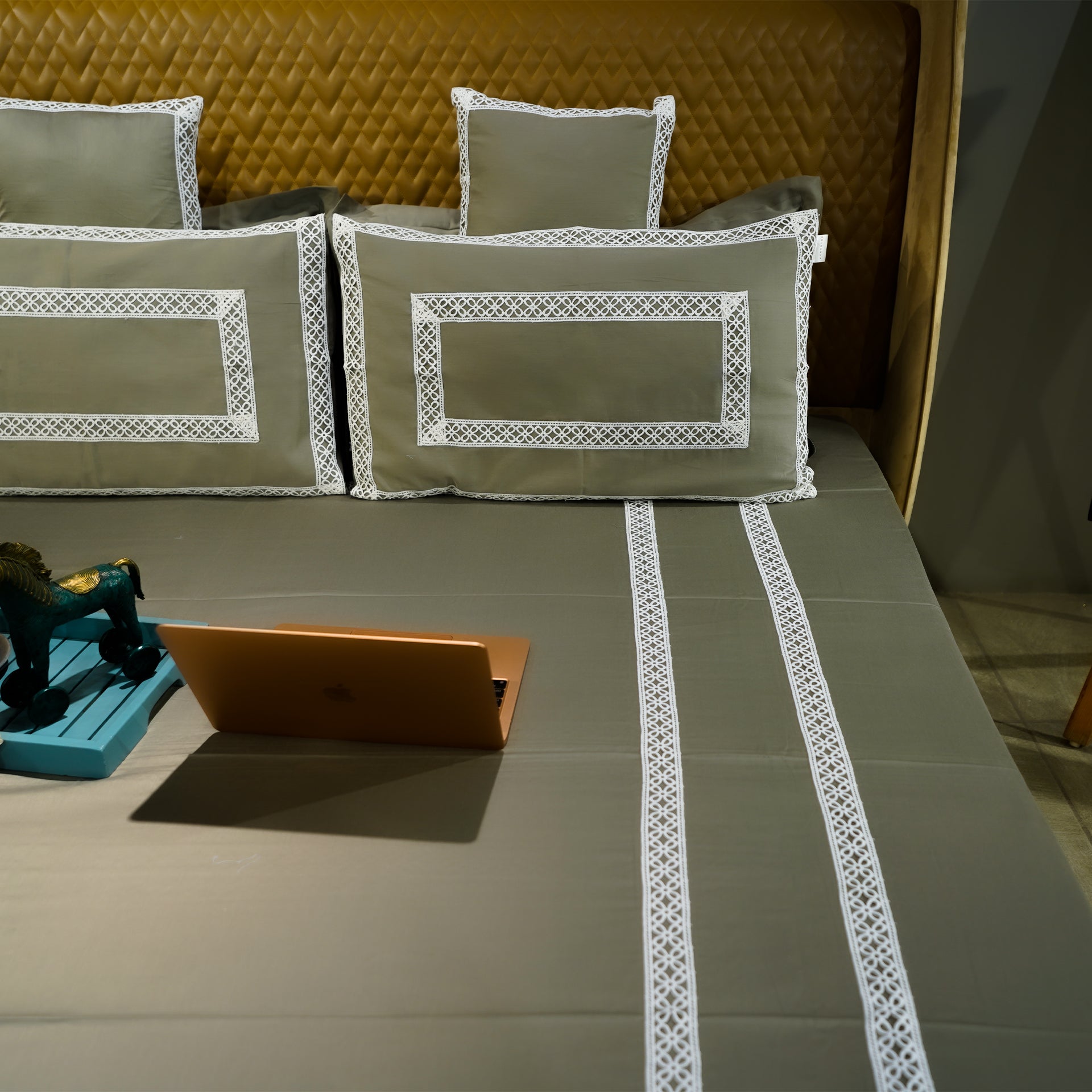 Mystic Moss Cotton Bloom Cushion Cover at Kamakhyaa by Aetherea. This item is 100% Cotton, 300 TC, 500 TC, Cushion covers, Home, Plain, Sage Green, Solid