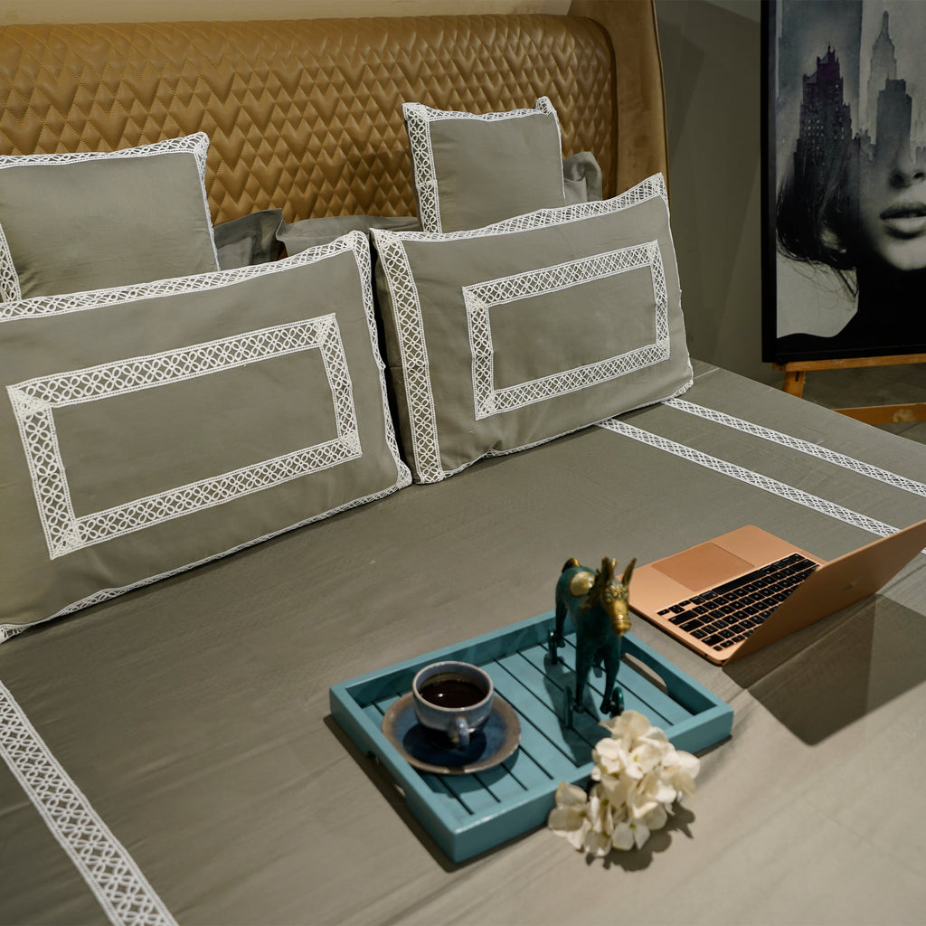 Mystic Moss Cotton Bloom Cushion Cover at Kamakhyaa by Aetherea. This item is 100% Cotton, 300 TC, 500 TC, Cushion covers, Home, Plain, Sage Green, Solid