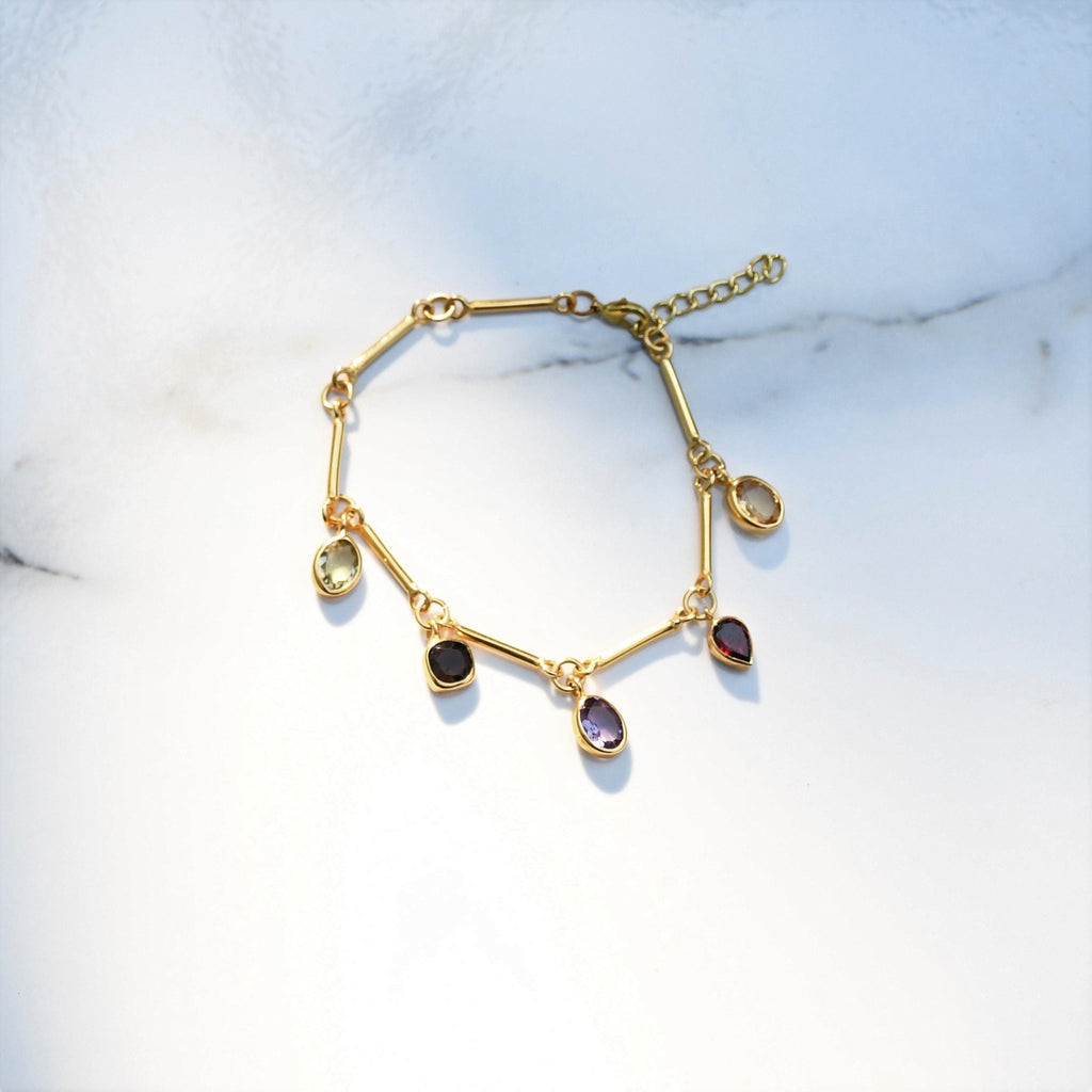 Naulakha Bracelet at Kamakhyaa by Noyra. This item is Add Ons, Alloy, Bracelets, Fashion Jewellery, jewelry, Micron, Multicolor, Natural, Office Wear Jewellery, Textured