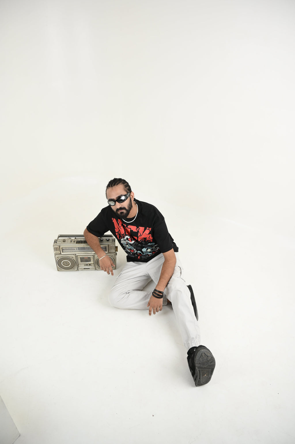 Nick Automatic 100% Cotton Oversized Black T-shirt at Kamakhyaa by Unfussy. This item is 100% cotton, Black, Casual Wear, Organic, Oversized Fit, Printed, T-Shirts, Unfussy, Unisex, Womenswear