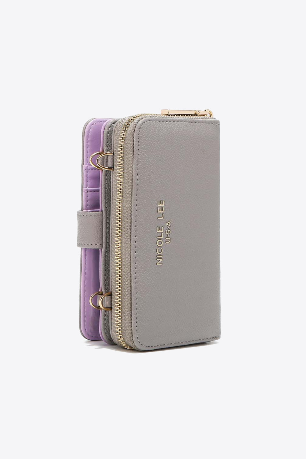 Nicole Lee USA Two-Piece Crossbody Phone Case Wallet at Kamakhyaa by Nicole Lee. This item is 100% polyurethane, Bags, Casual Wear, Free Size, Natural, Nicole Lee USA, Ship from USA, Sling Bags, Solids, Trendsi