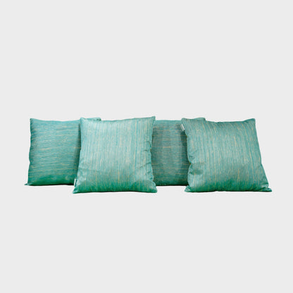 Ocean Mist Cushion Cover Sets at Kamakhyaa by Aetherea. This item is Blue, Cotton, Cushion covers, Home, Plain, Solid, Texture, Upcycled