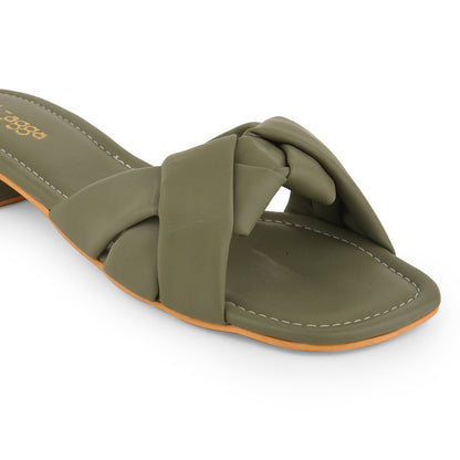 Olive Sandals at Kamakhyaa by EK_agga. This item is Green, Heels, Less than $50, Open Toes, Party Wear, Patent leather, Regular Fit, Solids, Vegan