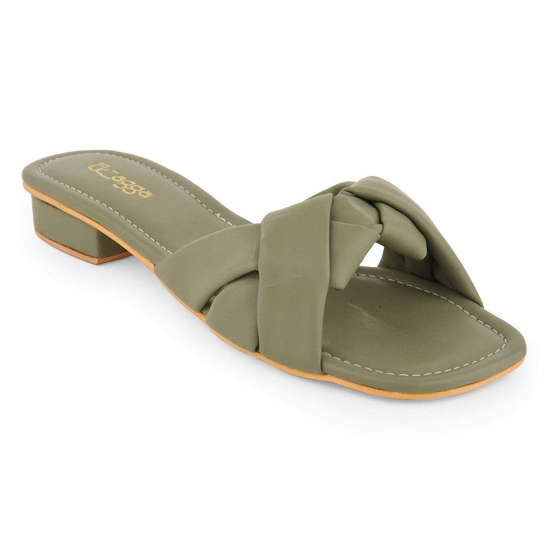 Olive Sandals at Kamakhyaa by EK_agga. This item is Green, Heels, Less than $50, Open Toes, Party Wear, Patent leather, Regular Fit, Solids, Vegan