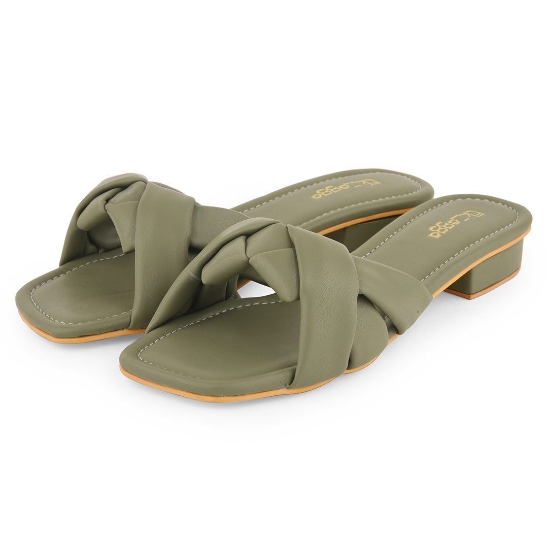 Olive Sandals at Kamakhyaa by EK_agga. This item is Green, Heels, Less than $50, Open Toes, Party Wear, Patent leather, Regular Fit, Solids, Vegan