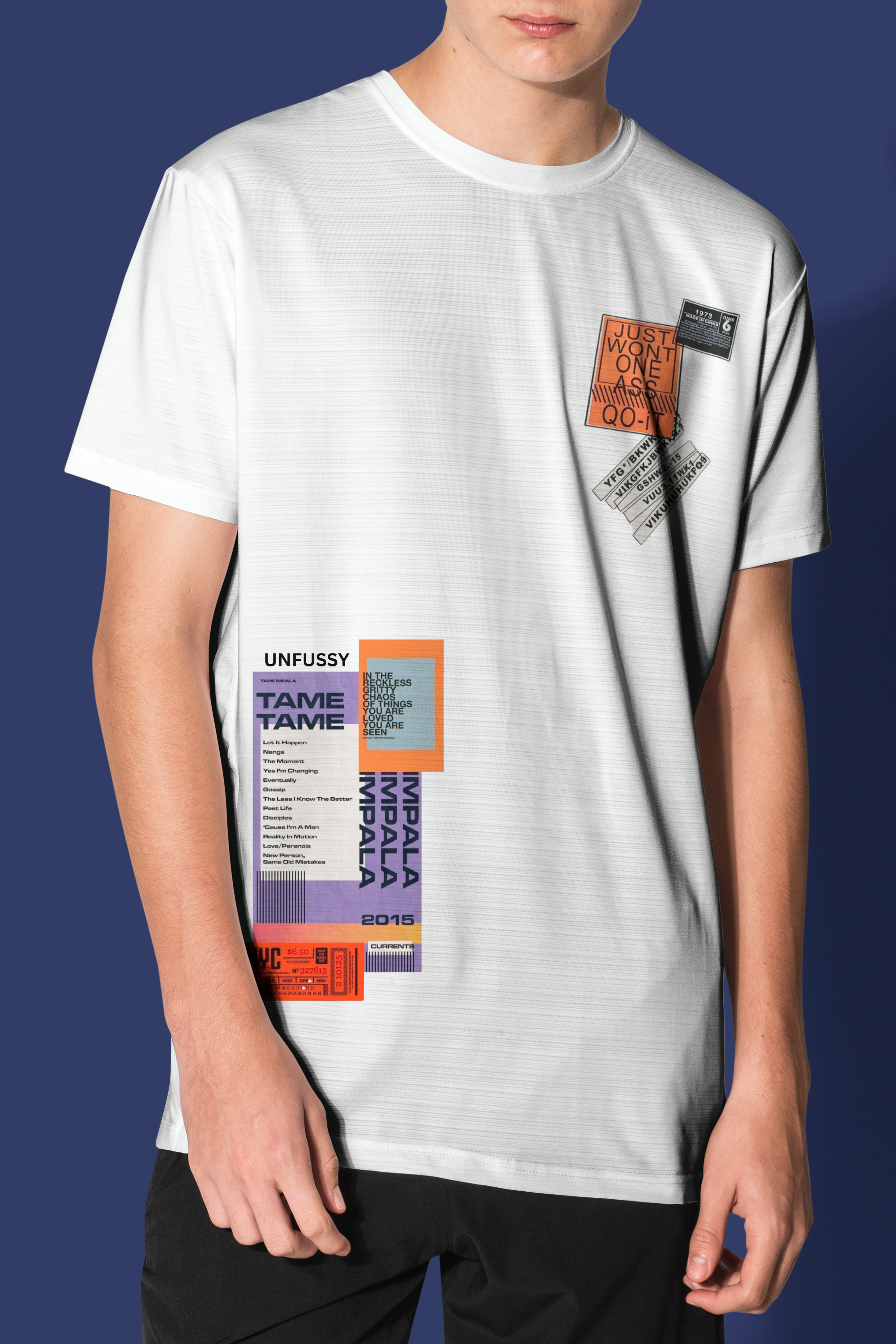 Patch Up 100% Cotton Oversized White T-shirt at Kamakhyaa by Unfussy. This item is 100% cotton, Casual Wear, Organic, Oversized Fit, Printed, T-Shirts, Unfussy, Unisex, White, Womenswear