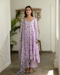 Pink Cotton Kurta Set With Dupatta at Kamakhyaa by Taro. This item is Checks, Evening Wear, Gulzar Taro, Indian Wear, July Sale, July Sale 2023, Kurta Palazzo Sets, Kurta Set With Dupatta, Natural, Pink, Prints, Regular Fit, Womenswear