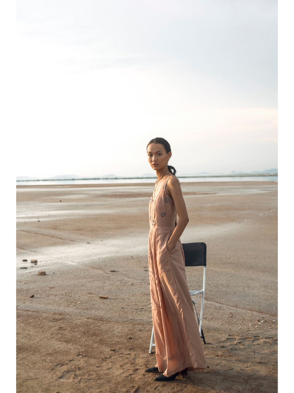 Pink Embroidered Jumpsuit at Kamakhyaa by The Loom Art. This item is Cotton Silk, July Sale, July Sale 2023, Jumpsuits, Natural, Party Wear, Pink, Regular Fit, Serendipity, Solids, Womenswear