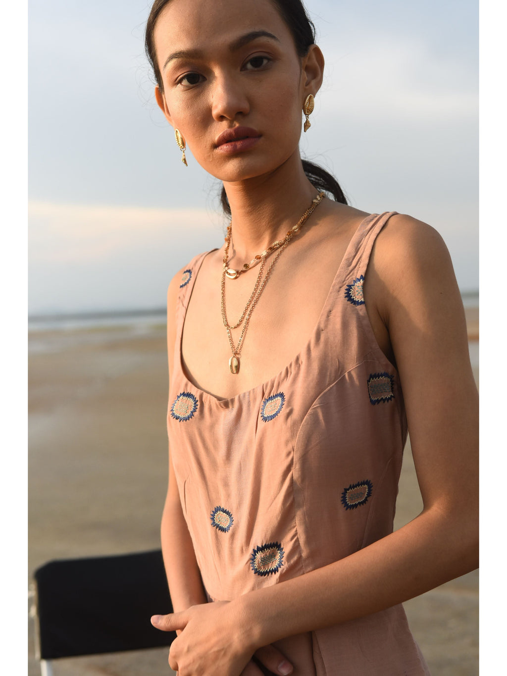 Pink Embroidered Jumpsuit at Kamakhyaa by The Loom Art. This item is Cotton Silk, July Sale, July Sale 2023, Jumpsuits, Natural, Party Wear, Pink, Regular Fit, Serendipity, Solids, Womenswear