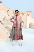 Pink Embroidered Textured Jacket at Kamakhyaa by The Loom Art. This item is Between the Lines, Embroidered, Jackets, July Sale, July Sale 2023, Matka Silk, Natural, Party Wear, Pink, Regular Fit, Textured, Womenswear
