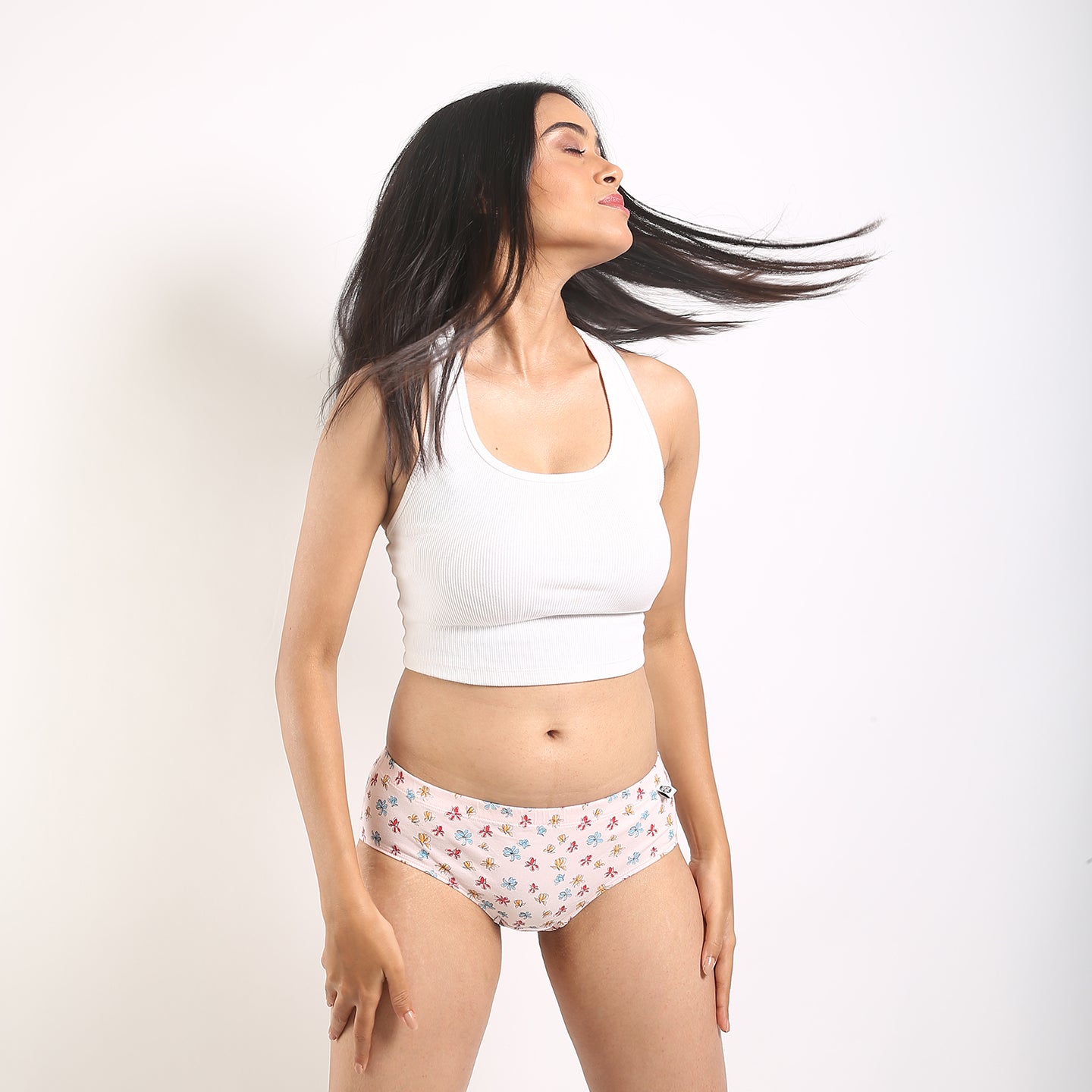 Pink Organic Cotton Hipster at Kamakhyaa by Wear Equal. This item is Briefs, Casual Wear, lingerie, Organic, Organic Cotton, panties, Pink, Prints, Regular Fit, Womenswear