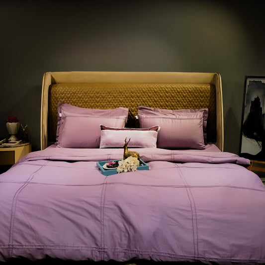 Piped Up Duvet Cover at Kamakhyaa by Aetherea. This item is 500 TC, Cushion, Duvet Covers, Home, Pink, Piping