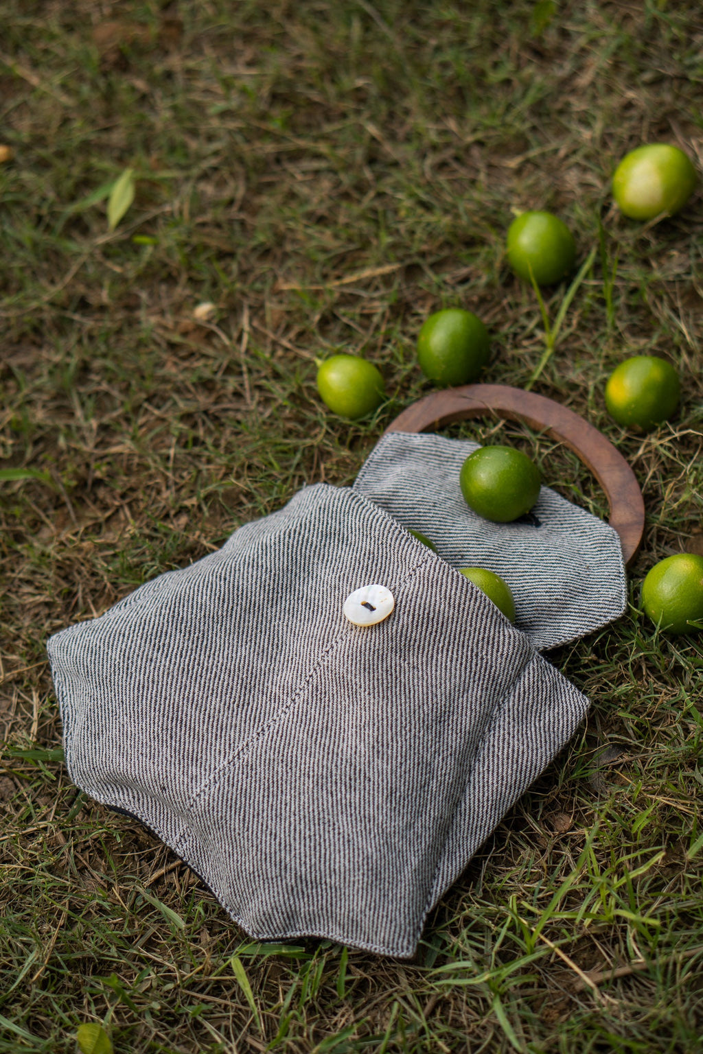 Pouch Bag at Kamakhyaa by Lafaani. This item is 100% pure cotton, Bags, Black, Casual Wear, Grey, Handbags, Natural with azo free dyes, Organic, Regular Fit, Solids, Sonder