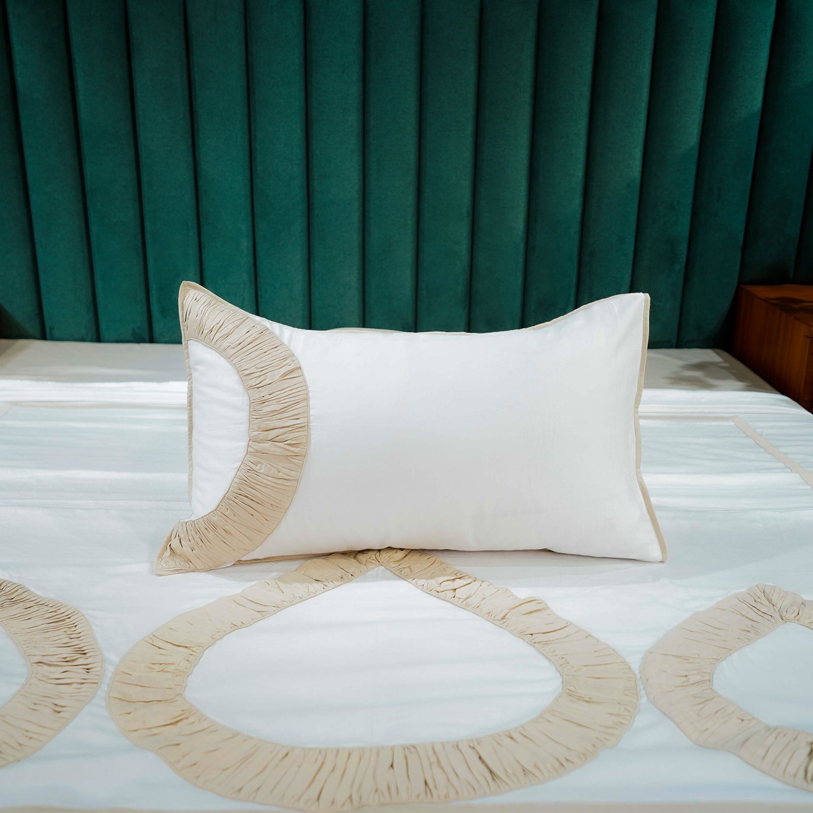 Pure Alabaster Teardrop Elegance Pillow Cover at Kamakhyaa by Aetherea. This item is Home, Pillow Cover