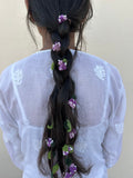 Purple Crochet Hair Parandi at Kamakhyaa by Ikriit'm. This item is Accessories, Cotton yarn, Crochet, Free Size, Hair Accessories, Ikriit'm, Natural, Purple