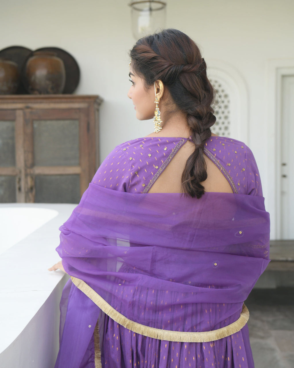 Purple Embroidered Cotton Kurta Set With Dupatta at Kamakhyaa by Taro. This item is Embroidered, Evening Wear, Handwoven Cotton, Indian Wear, July Sale, July Sale 2023, Kurta Pant Sets, Kurta Set With Dupatta, Natural, Purple, Regular Fit, Sitara Taro, Womenswear