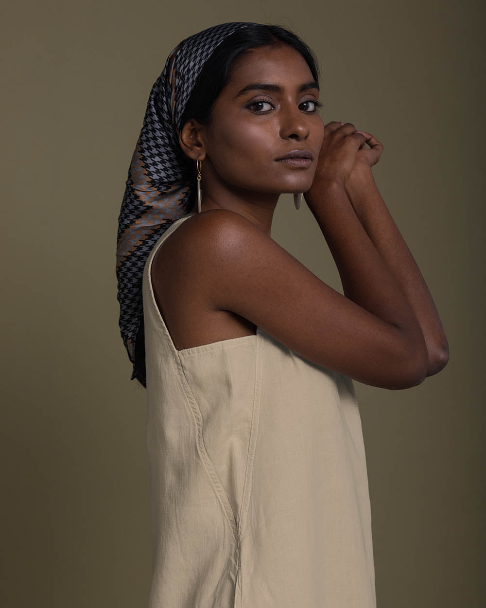 Reading Tea Leaves Dress - Sand Beige at Kamakhyaa by Reistor. This item is Best Selling, Brown, Casual Wear, Fall, Hemp, Natural, Office Wear, Short Dresses, Sleeveless Dresses, Womenswear