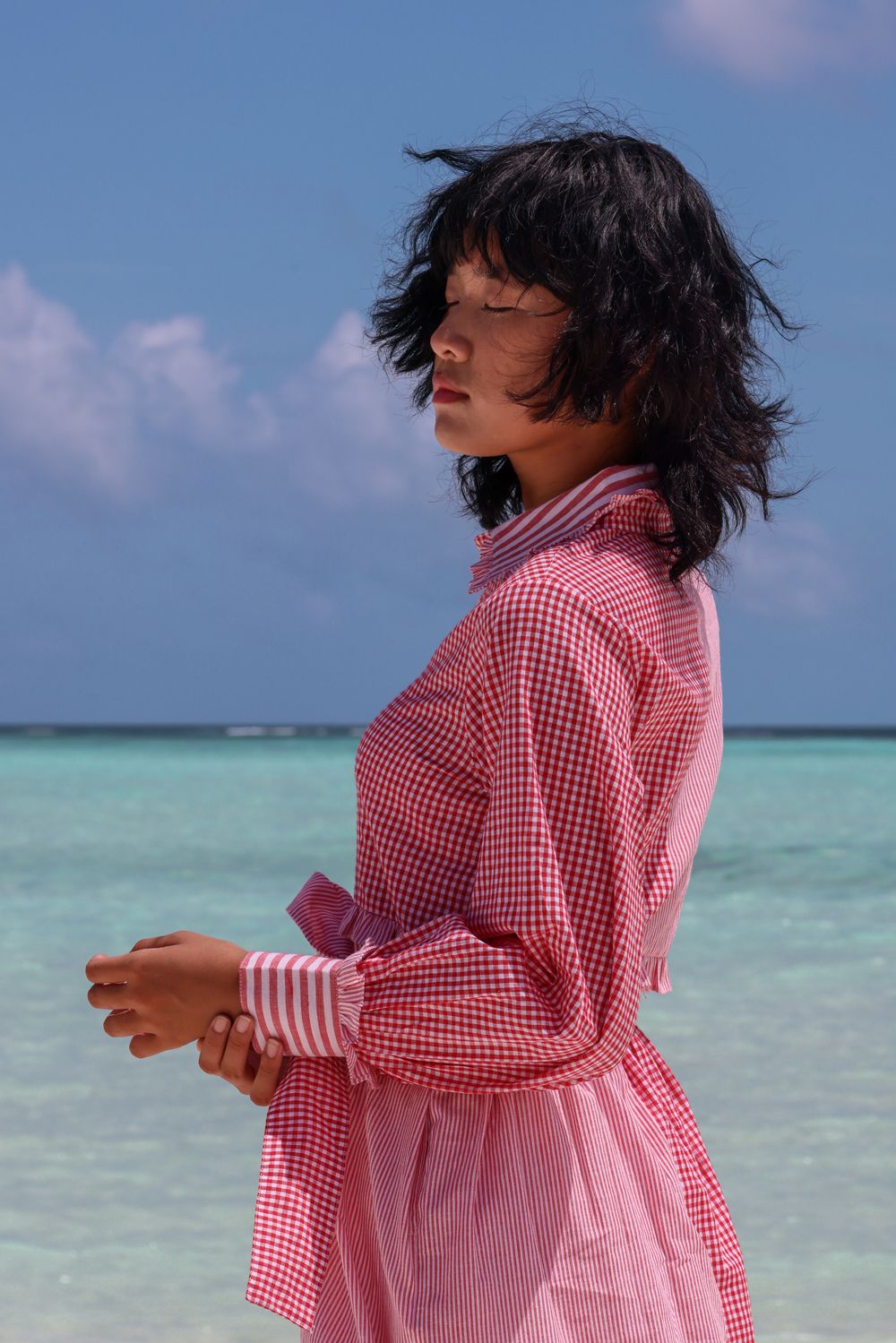 Recycled Cotton Pink Tiered Dress at Kamakhyaa by Raas. This item is Azo Free Dyes, Casual Wear, Cotton, Layla, Maxi Dresses, Pink, Recycled, Relaxed Fit, Solids, Tiered Dresses, Womenswear