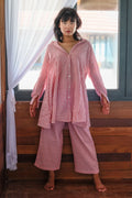 Recycled Cotton Red Shirt at Kamakhyaa by Raas. This item is Azo Free Dyes, Best Selling, Checks, Cotton, Layla, Office Wear, Recycled, Red, Relaxed Fit, Shirts, Womenswear
