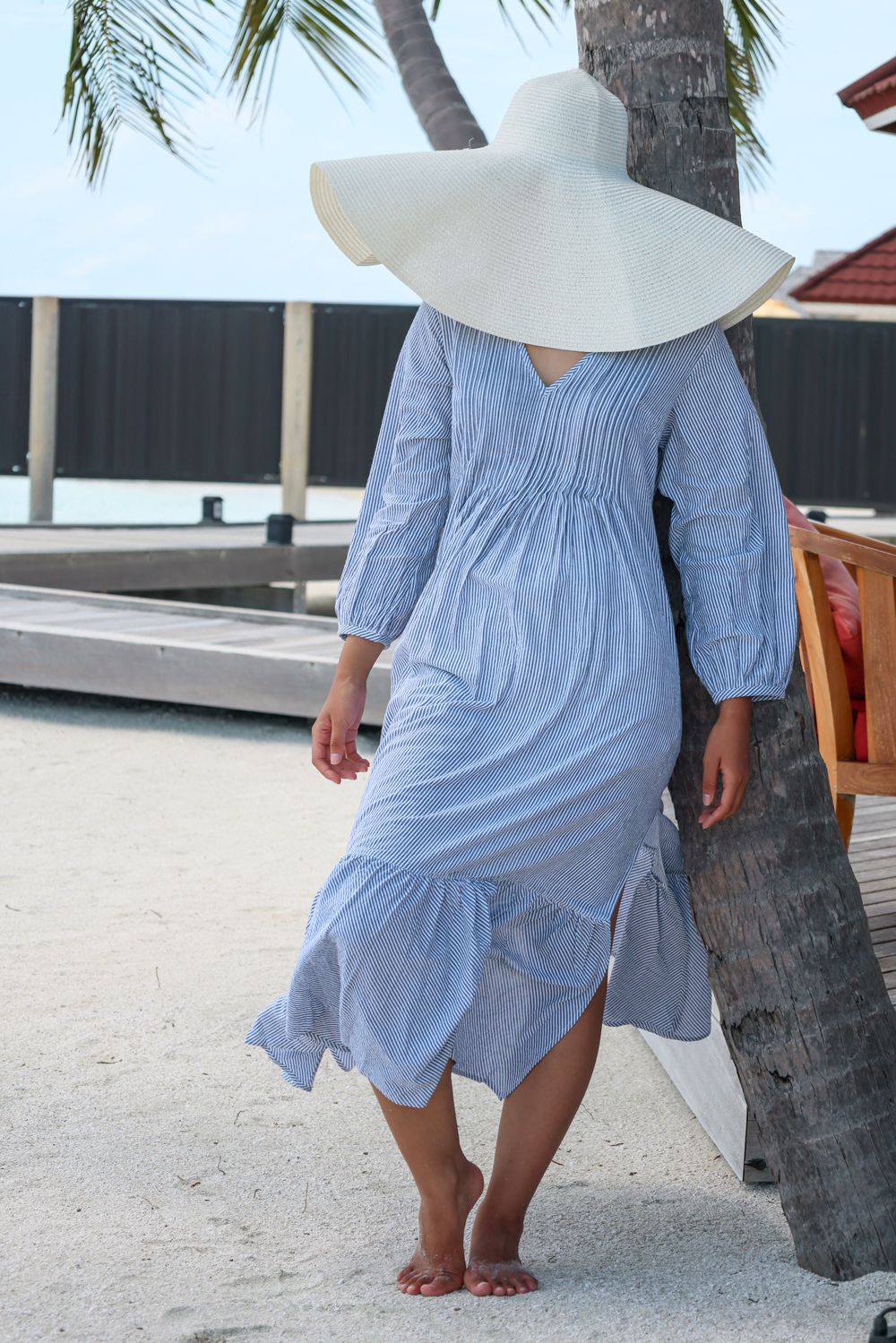 Recycled Grey Cotton Tiered Dress at Kamakhyaa by Raas. This item is Azo Free Dyes, Best Selling, Cotton, Grey, Layla, Midi Dresses, Recycled, Relaxed Fit, Resort Wear, Solids, Tiered Dresses, Womenswear