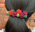 Red Rose Crochet Hair Clip at Kamakhyaa by Ikriit'm. This item is Accessories, Cotton yarn, Crochet, Free Size, Hair Accessories, Ikriit'm, Natural, Red