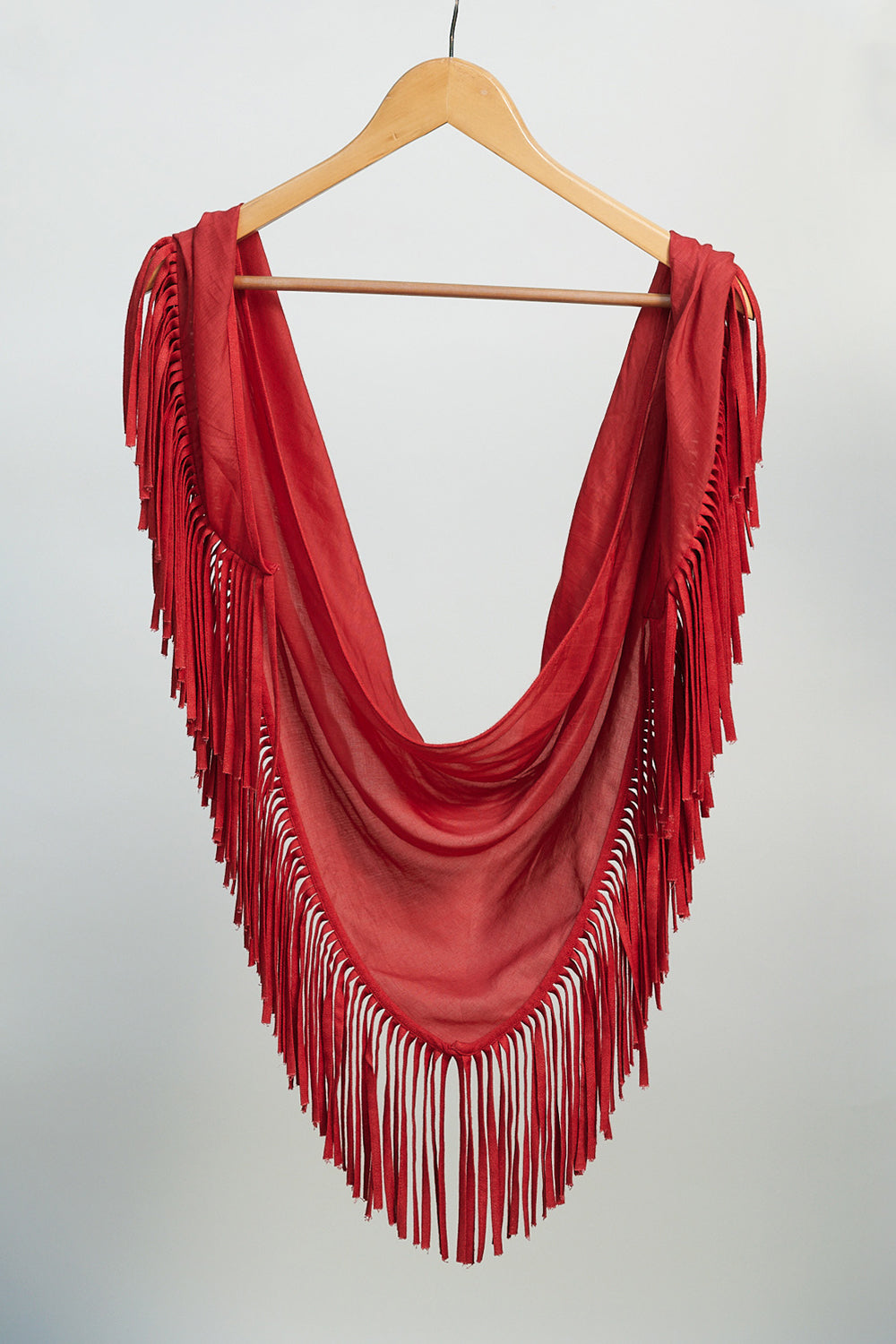 Red Scarf at Kamakhyaa by Kanelle. This item is Accessories, Casual Wear, Cotton Silk, July Sale, Regular Fit, Scarves, Solids, Viscose