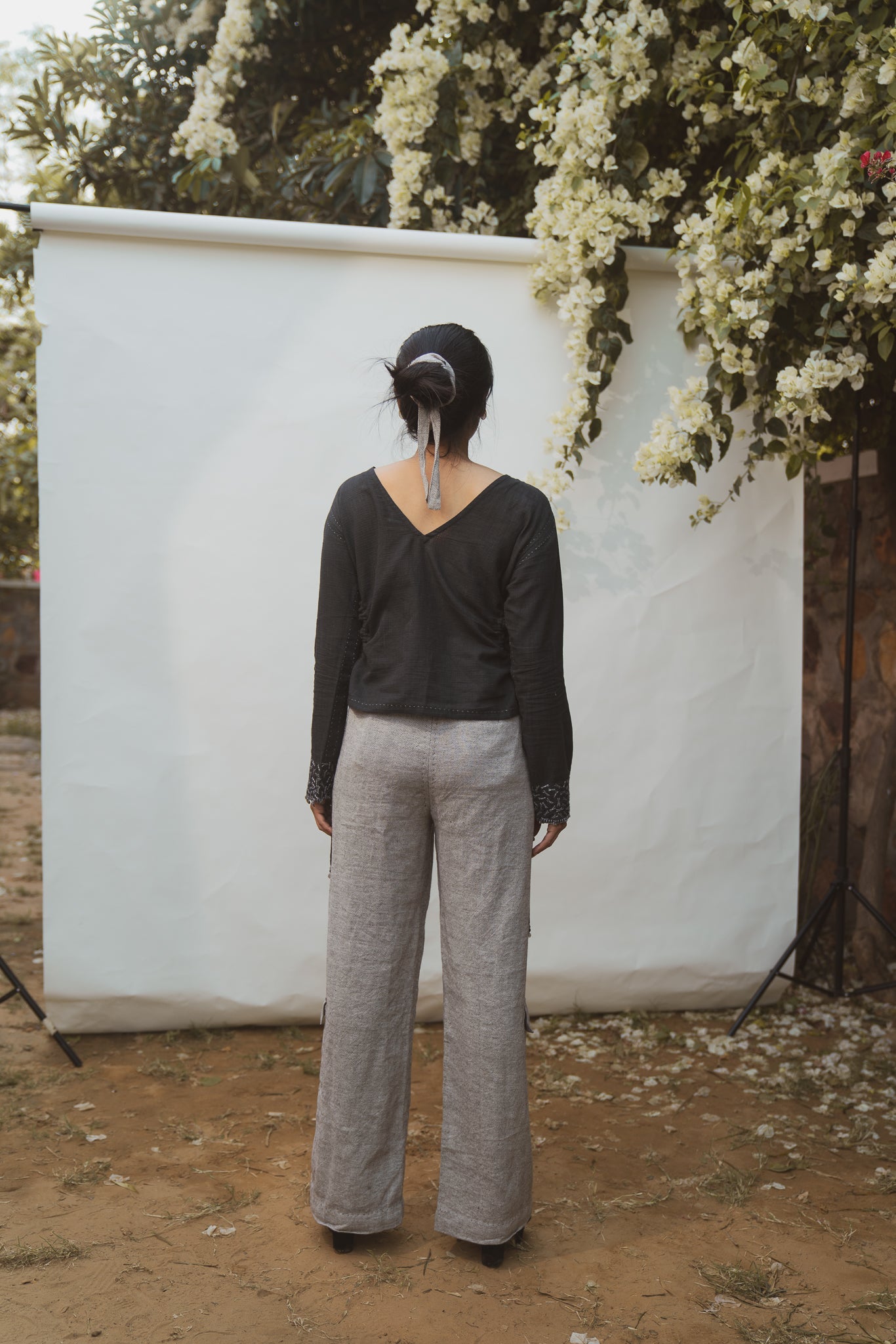 Reversible Blouse at Kamakhyaa by Lafaani. This item is 100% pure cotton, Black, Blouses, Casual Wear, Natural with azo free dyes, Organic, Regular Fit, Reversible, Solids, Sonder, Womenswear