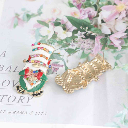 Rhinestone Alloy Santa Earrings at Kamakhyaa by Trendsi. This item is J.J.S.P, jewelry, Ship From Overseas, Trendsi