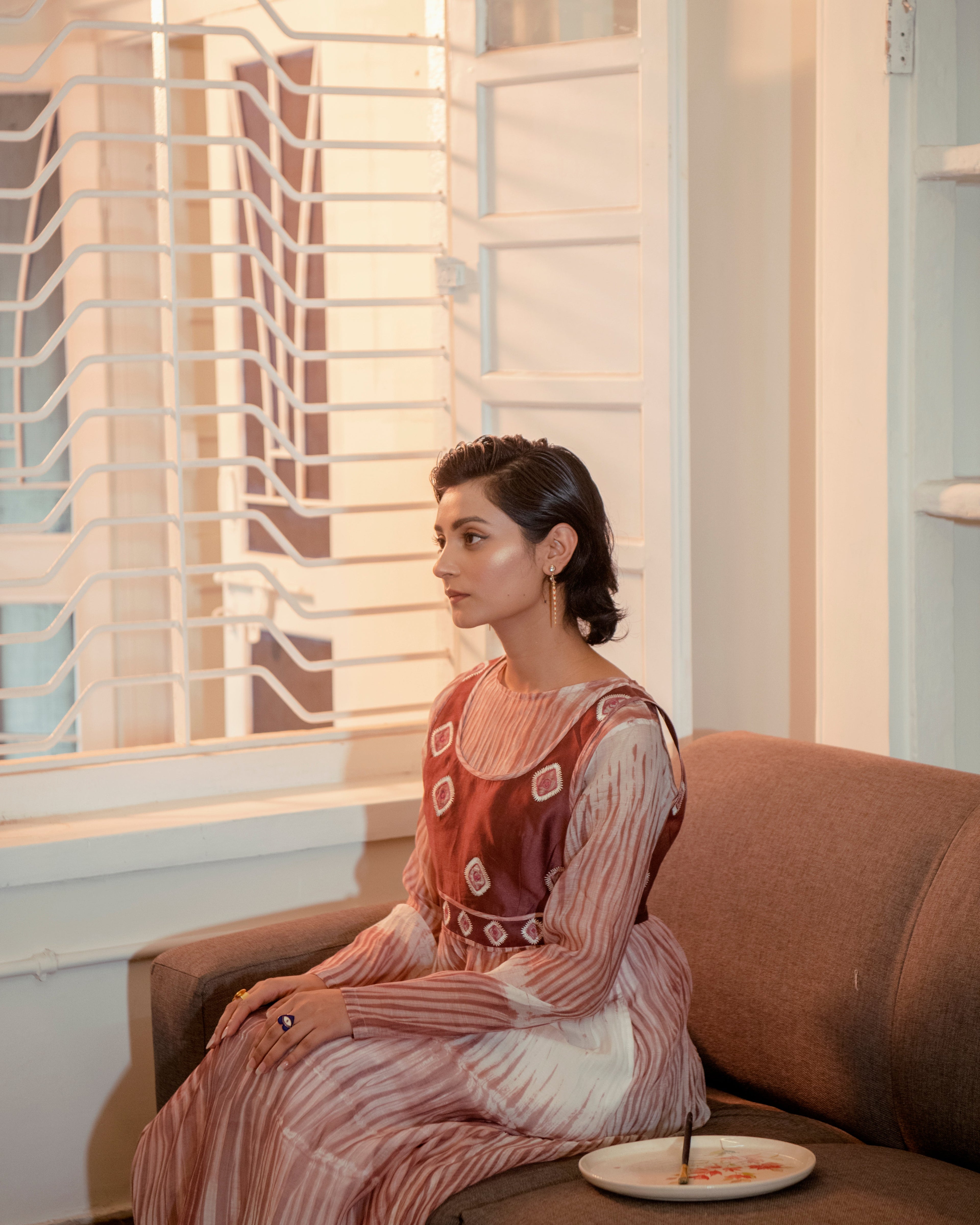 Roseate Bliss at Kamakhyaa by The Loom Art. This item is Casual Wear, Handwoven Chanderi Silk, July Sale, July Sale 2023, Lucid Dreams, Luicid Dream, Maxi Dresses, Organic, Pink, Solids, Womenswear