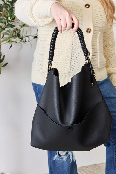 SHOMICO Vegan Leather Handbag with Pouch at Kamakhyaa by Trendsi. This item is Bags, Ship from USA, SHOMICO, Trendsi