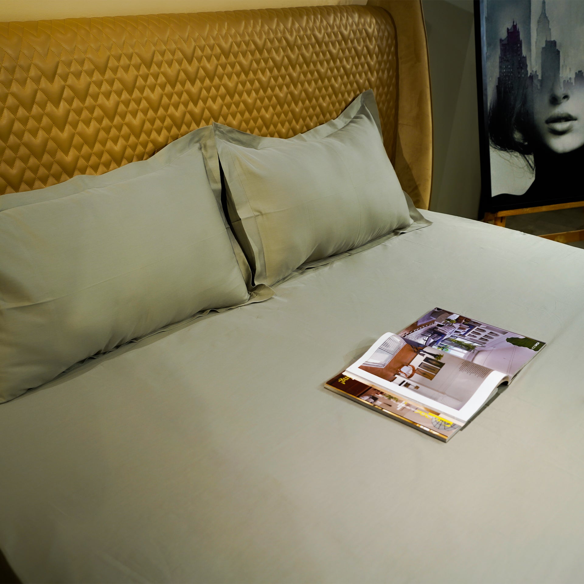 Sage Green Oasis Pillow Cover at Kamakhyaa by Aetherea. This item is Home, Pillow Cover