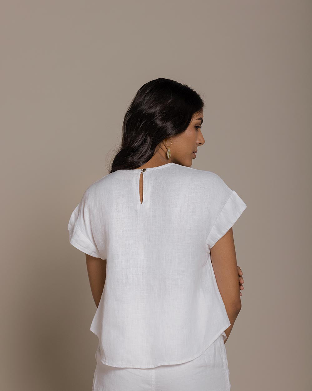 Sandcastle Saturdays Top - Coconut White at Kamakhyaa by Reistor. This item is Casual Wear, Hemp, Natural, Solids, T-Shirts, Tops, White, Womenswear